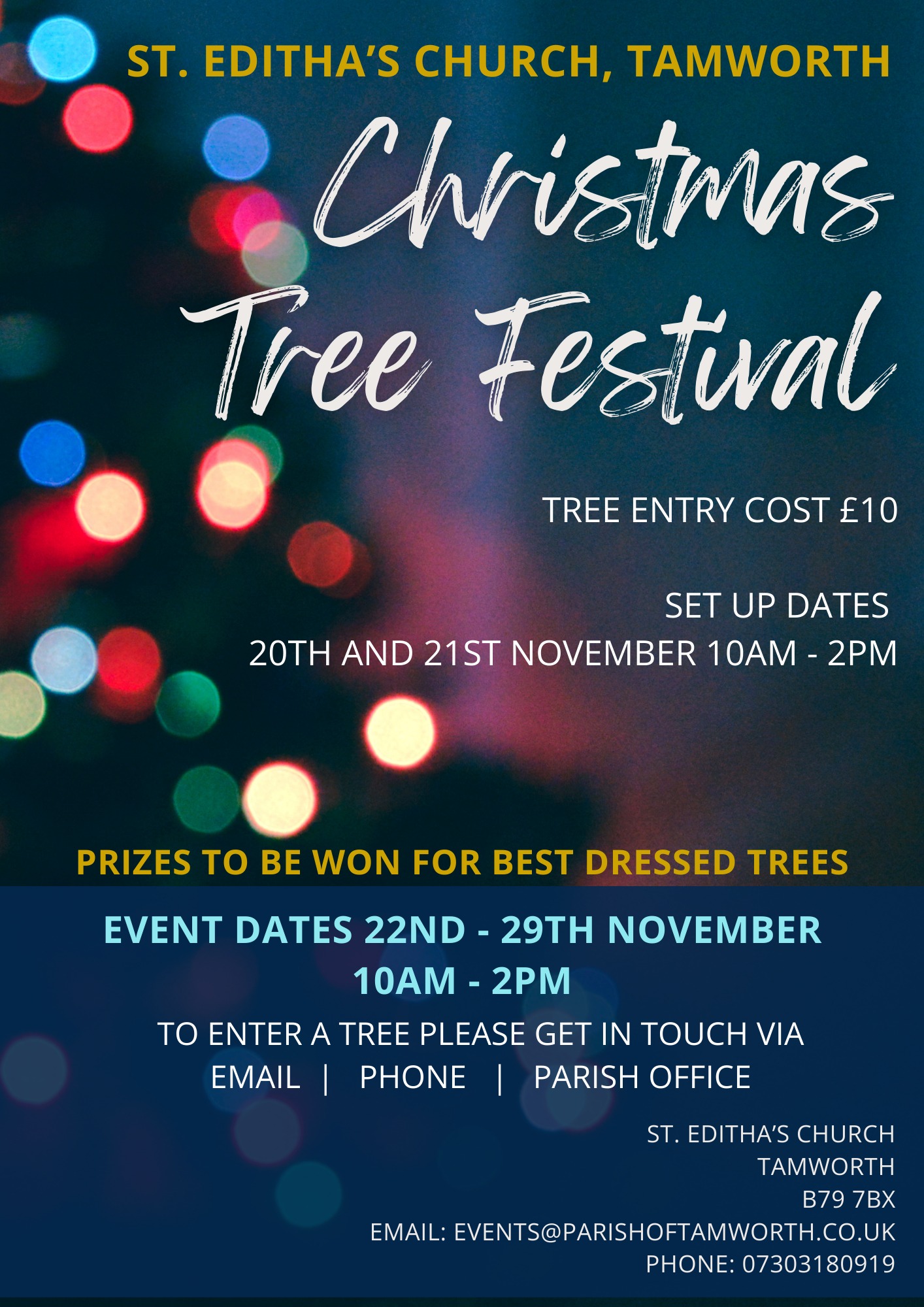 Christmas Tree Festival St Editha's 