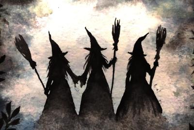 witches watercolour